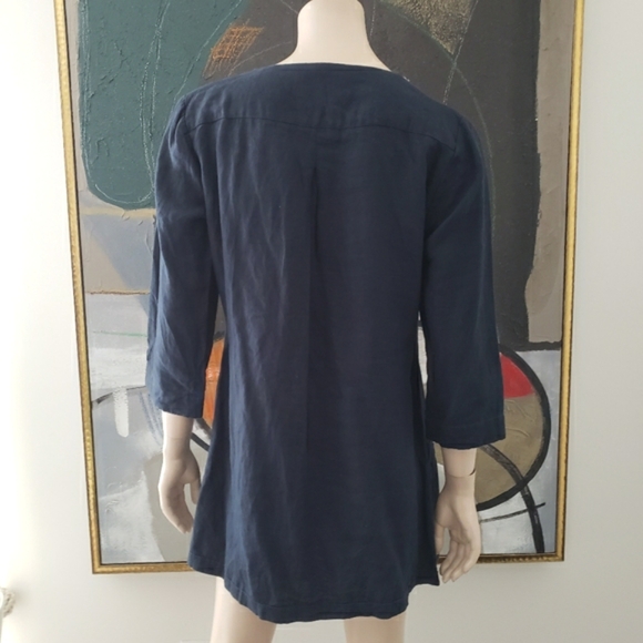 Malvin | Linen V-Neck Tunic - Picture 2 of 8